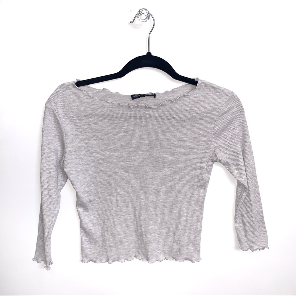 Brandy Melville | Ruffle Trimmed Carissa Top